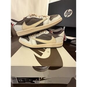 Travis Scott Air Jordan 1 Low Reverse Mocha TD 13C DO5441-162 Brand New